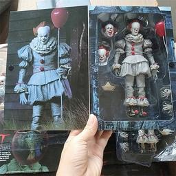 NECA Stephen King It Joker Pennywise Action Figure Horror Toy Doll Halloween Gift LJ200928