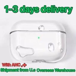 USA Stock For Apple Airpods Pro 2 3 4 Generation airpod 4 pro Headphone Accessories Solid TPU Silicone Protective Earphone Cover Wireless Charging Shockproof ai Case
