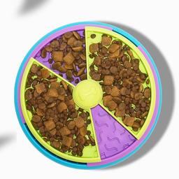 Pet three-layer puzzle rotating pet slow food bowl anti overturning feeding tool feeder cat and dog bowl