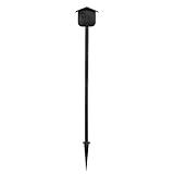 HOLACA Spike Pole Mount Ground Stake and Weatherproof Silicone Skin for Blink Outdoor 4 Security Camera, Suitable for Stake into Soft Ground,Black