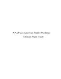 AP African American Studies Study Guide