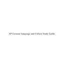 AP German Language and Culture Study Guide