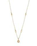 Kendra Scott Nola Pendant Necklace for Women, Fashion Jewelry, Gold-Plated, Iridescent Drusy