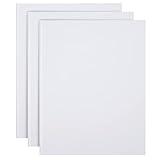 Paper Junkie 8.5x11 inch White Blank Hardcover Books for Kids to Write Stories, Unlined Scrapbook and Journal - 18 Sheets/36 Pages Each - Pack of 3