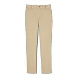 French Toast Girls' Pull-On Twill Pant (Standard & Plus), School Uniform Khaki, 14