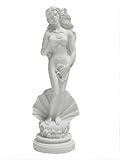 KIKITOY Aphrodite Statue The Birth of Venus 7.6 Inch - Greek Roman Goddess Sculpture, Handmade Resin Art Figurine Classical White Statue, Home & Office Decor