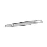 e.l.f. Slant Tweezer, Professional Quality Stainless Steel, Provides a Strong Grip, Removes Hairs Accurately, Shapes, Defines, Easy To Use, Ergonomically-Designed