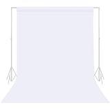 TRLYC White Photography Backdrop - 5 x 7 FT White Backdrops for Photoshoot Background Screen for Photo Backdrop Video Photography Studio Photo Backgrounds Background Screen Parties