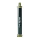 LifeStraw Personal Water Filter for Hiking, Camping, Travel, and Emergency Preparedness, 1 Pack, Green