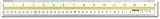 Westcott Acrylic Data Highlight Reading Ruler With Tinted Guide, 15" Clear
