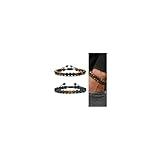 M MOOHAM Fathers Day Birthday Gifts for Dad - Natural Tiger Eye Bracelet Black Lava Rock Stone Chakra Mens Anxiety Bracelets Adjustable Aromatherapy Essential Oil Diffuser Healing