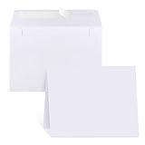 Joyberg Blank Cards and Envelopes 4x6, 30 Pack White Invitation Cardstock with 30 Pack Envelopes, Self-Seal Thank you Blank Greeting Cards and Envelopes, for All Occasions DIY, Print custom