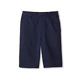 French Toast Boys' Big Pull-On Twill Shorts School Uniform for Kids, Navy