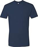Next Level Apparel Mens Premium Fitted Short-Sleeve Crew T-Shirt Indigo(1pck) Large