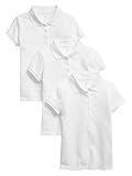 GAP Girls Uniform Polo Shirt, 3-Pack White, Large