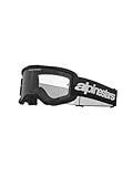 Alpinestars Vision 3 MX ATV MTB Off Road Goggle (Black - Clear Lens)