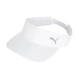 PUMA Women's Opal Adjustable Visor, White/Silver