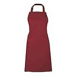 MÜkitchen MÜapron is 100% Cotton Premium Kitchen Apron with Pockets for Women and Men | Machine Washable and Durable | Cabernet