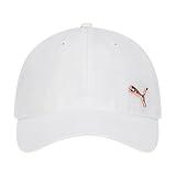 PUMA womens Evercat Opal Adjustable Baseball Cap, White/Gold, One Size US