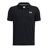 Under Armour Boys Performance Polo, (001) Black / / Pitch Gray, X-Large