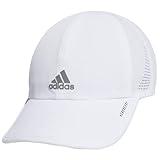 adidas Women's Superlite Hat, Relaxed-fit Adjustable Workout Sports Cap, White/Silver Reflective/2.0, One Size