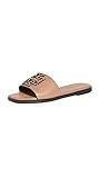 Tory Burch Women's INES Slides, Almond Flour, Tan, 6 Medium US