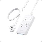 Anker Charging Station, 20W Max 8-in-1 USB-C Power Strip for iPhone 15/14 and MacBook Air/Pro, 5 ft Thin Cord with 4 AC, 2 USB-A, and 2 USB-C Ports, Fast Charging Desktop Charger for Travel, Office