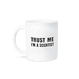 3dRose Trust Me I Know Science-Fun Scientist Humor-Funny Work Job Gift Mug, 11 oz, White