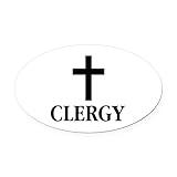 CafePress Christian Clergy Euro Oval Car Bumper Magnet