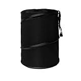 FH Group Automotive Waterproof Portable Collapsible Large Trash Can Garbage Container fits Most Cars,‎Polyethylene,SUVs, and Trucks Black