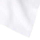 Huddleson White Square Linen Tablecloth 66x66 Luxury Italian Linen Sewn in US