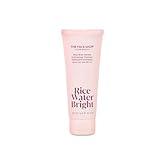 The Face Shop Rice Water Bright Rice Bran Gentle Exfoliating Cleanser - Hydrating, Moisturizing & Brightening Face Cleanser - Vegan Exfoliating Face Wash Face Scrub - Korean Skin Care Face Exfoliator