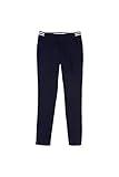 French Toast Girls' Little Pull On Skinny Fit Stretch Pants with Elastic Waist and Pockets, School Uniform for Kids, Navy, 5
