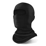 YESLIFE Black Ski Mask, Face Mask for Men and Women, Skiing, Snowboarding, Motorcycle, UV Protection & Wind Protection, Hat