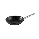 Imusa LCI-19006 Light Cast Iron Pre-seasoned Non-Stick Saute HandlesSaute Pan with Stainless Steel Handles, Black, 9.5-Inch