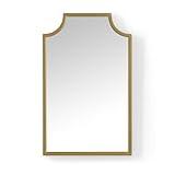 Maykoosh Retro Revival Mirror, Gold, 38" L x 24" W, Pagoda-Style Frame, Art Deco Inspired Design, Ideal Mirror for Entryways, Hallways and Living Rooms