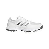 adidas Men's Tech Response 3.0 Golf Shoes, Footwear White/Dark Silver Metallic/Silver Metallic, 9.5