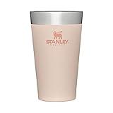 STANLEY Adventure Inulsated Stacking Beer Pint Glass, 16oz Stainless Steel Double Wall Rugged Metal Drinking Tumbler (Limestone)