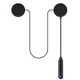 ELIKIDSTO Motorcycle Helmet Speakers Headphones with Good Sound,Loud,Long-Lasting,Large Button for Gloves,Fast and Stable Connection,Answer Automatically,Voice Assistant,IPX7 Waterproof,Easy Install