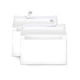 Amazon Basics A9 Blank Invitation Envelopes with Peel and Seal Closure, 5-3/4 x 8-3/4 Inches, White - Pack of 100