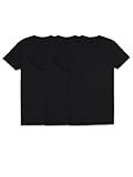 Fruit of the Loom Men's Undershirts, Moisture Wicking & Tag Free, Short Sleeve Crew T-Shirts, Black-3 Pack, X-Large
