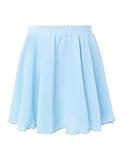 Avrigirl Blue Little Girls Dance Skirts Chiffon Pull on Ballet Skirt for Leotards