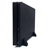 XM&QY Vertical Stand for PS4 Slim PlayStation 4 Slim Silicone Feet Stand Steady Base Mouse Non-Slip Enough Space for Cooling, Black