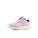 New Balance 520 V8 Lace-up Running Shoe, Mid Century Pink/Team Sky Blue/Black, 5 US Unisex Big Kid