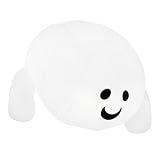 JOYIN Halloween Inflatable Outdoor Decorations, 4.5ft Inflatable Cute Ghost Decoration Lying On The Roof with LEDs, Halloween Blow Up Yard Decor for Parties Roof Decor White