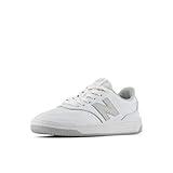 New Balance BB80 V1 Lace-Up Sneaker, White/Brighton Grey, 1 US Unisex Little Kid