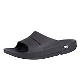 OOFOS OOahh Recovery Slide, Black - Women’s Size 10, Men’s Size 8