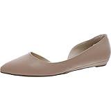 Nine West Women's Saige Flat, Natural Leather, 8 W