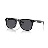 Ray-Ban RB4420 601/87 65MM Black/Dark Grey Square Sunglasses for Men for Women +BUNDLE with ACCESSORY EYEWEAR KIT