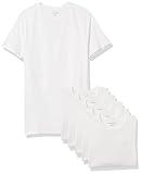 Amazon Essentials Men's Crewneck Undershirt, Pack of 6, White, XX-Large